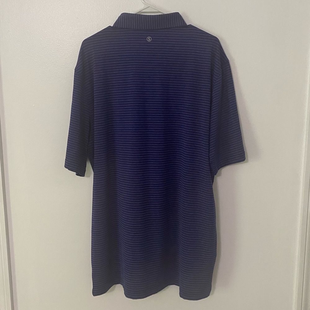 XL Stitch Golf Navy and White  Polo
